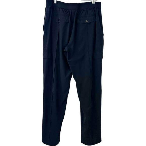 Athleta Women's Cargo Pull-on Black Athletic Pants Straight Let Casual Size 16 - Picture 2 of 9